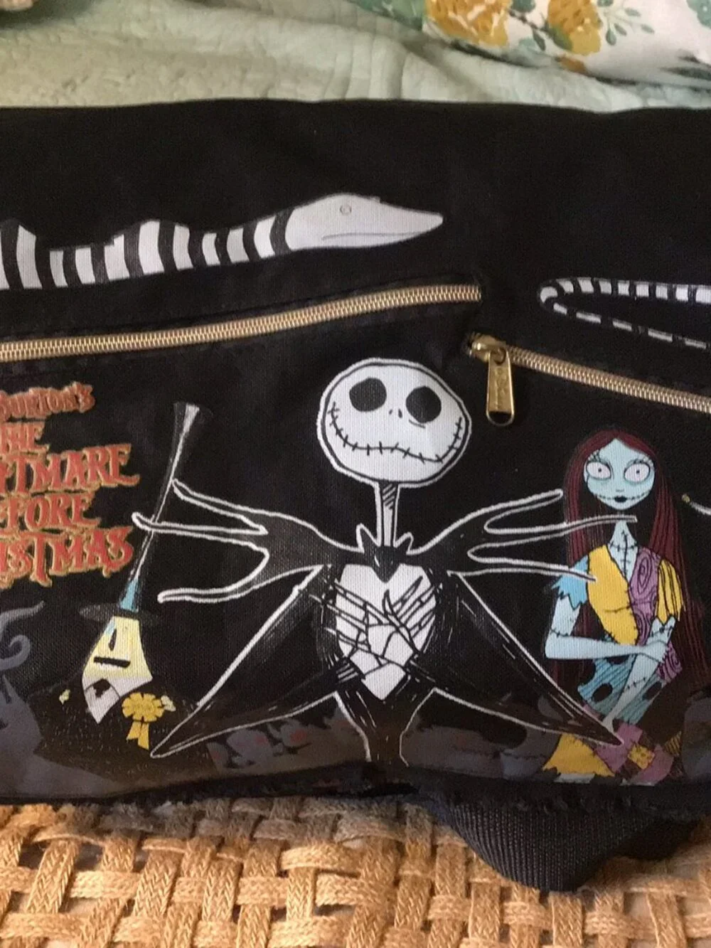 Disney The Nightmare Before Christmas Jack & Sally Messenger Bag